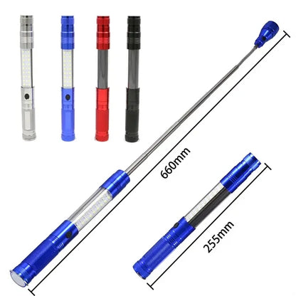 Telescopic Magnetic COB LED Flashlight w/ Sidelight