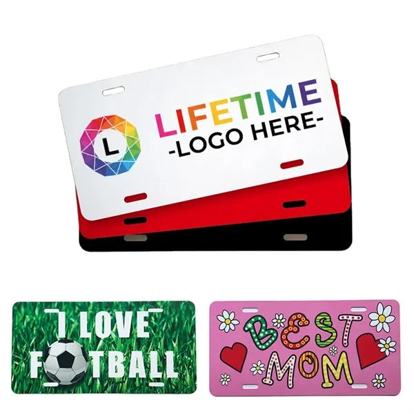 Full Color Printing 0.35'' Universal License Plate Frame Ins
