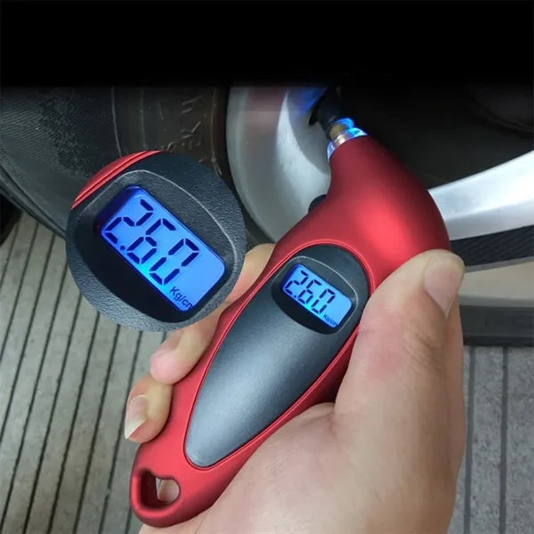 Digital Tire Pressure Gauge With Backlight LCD