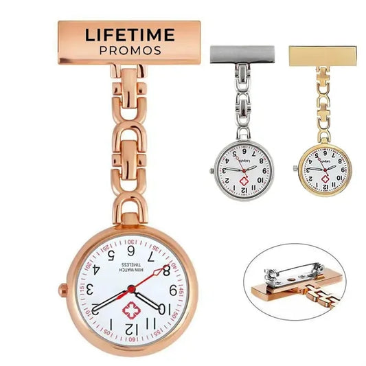 Medical Pocket Metal Luminous Nurse Watch