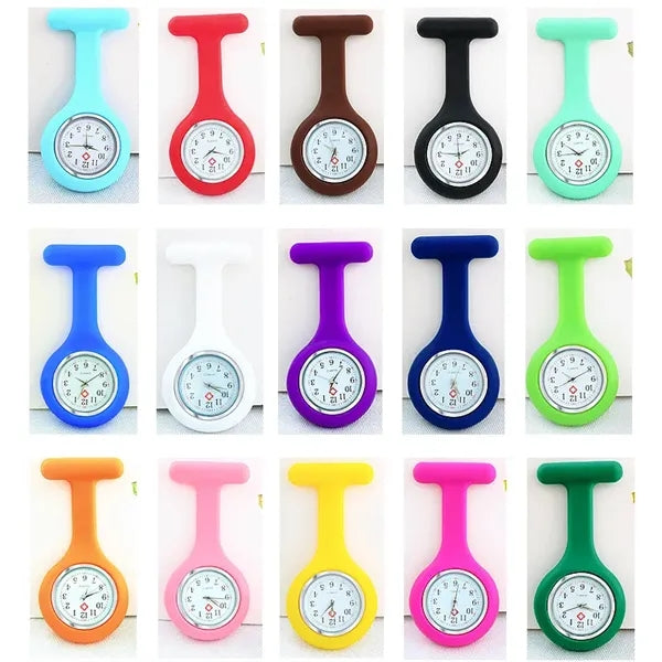 Silicone Nurse Fob Watch with Clip
