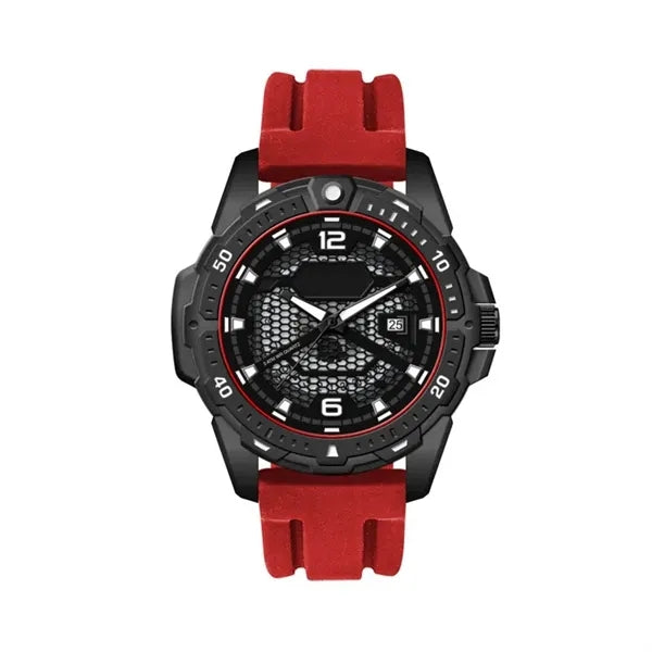 45MM, BLACK METAL CASE, 3-HAND MVT, DTE