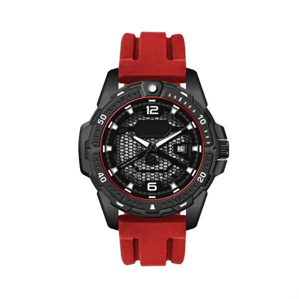 45MM, BLACK METAL CASE, 3-HAND MVT, DTE