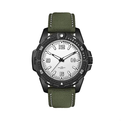 45MM. BLACK METAL CASE, 3-HAND MVT, DTE
