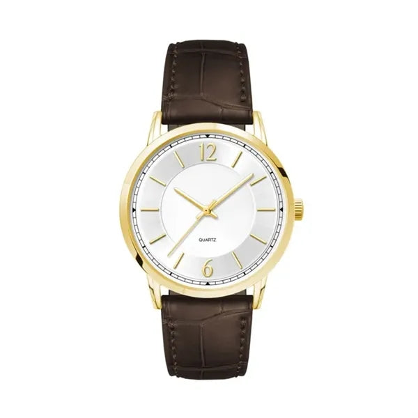39.5MM, GOLD METAL CASE, 3-HAND MVT