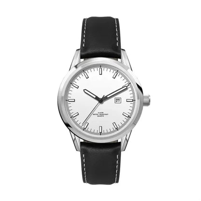 34MM SS, SILVER CASE, 3-HAND MVT, DTE