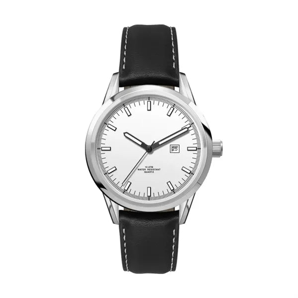 34MM SS, SILVER CASE, 3-HAND MVT, DTE