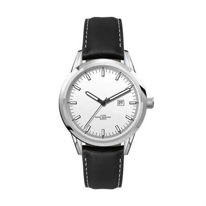 34MM SS, SILVER CASE, 3-HAND MVT, DTE