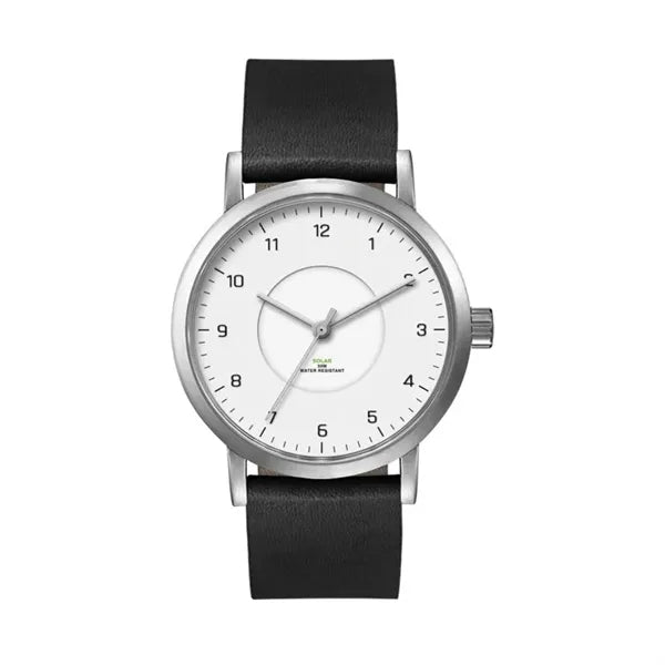 39MM, SS, SILVER CASE, 3-HAND "SOLAR" MVT