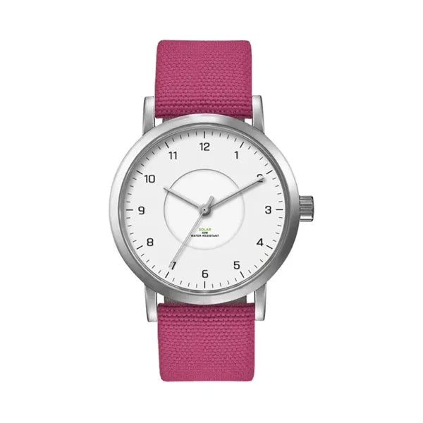 39MM, SS, SILVER CASE, 3-HAND "SOLAR" MVT