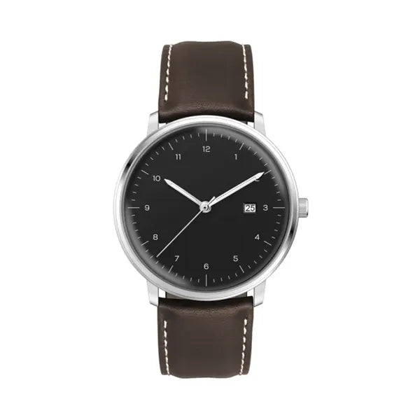 39MM SS SILVER CASE, 3-HAND MVT, DTE