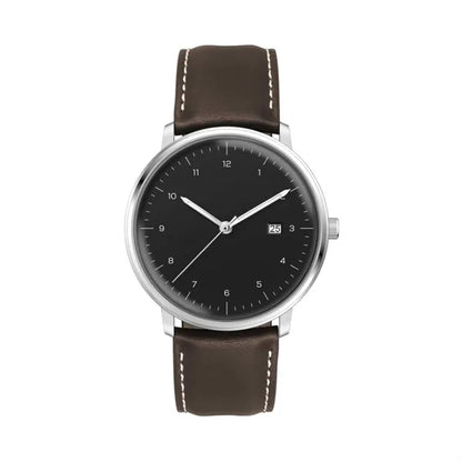39MM SS SILVER CASE, 3-HAND MVT, DTE