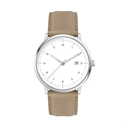 39MM SS SILVER CASE, 3-HAND MVT, DTE