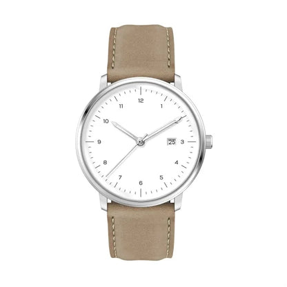 39MM SS SILVER CASE, 3-HAND MVT, DTE