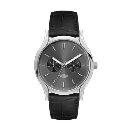 39MM, SILVER METAL CASE, MULTIFUNCTION MVT