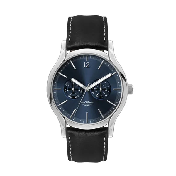 39MM, SILVER METAL CASE, MULTIFUNCTION MVT