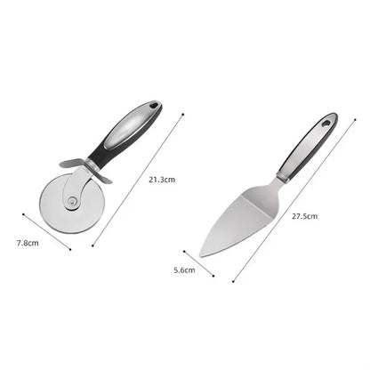 Pizza knife and spatula set