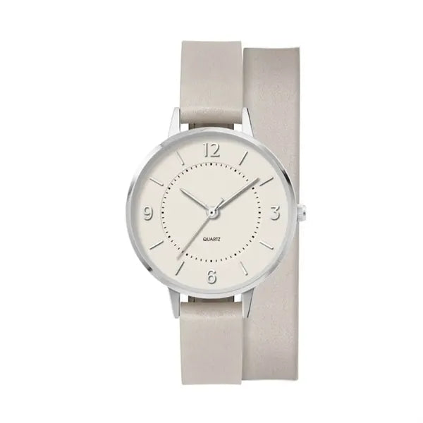 34MM, SILVER METAL CASE, 3-HAND MVT