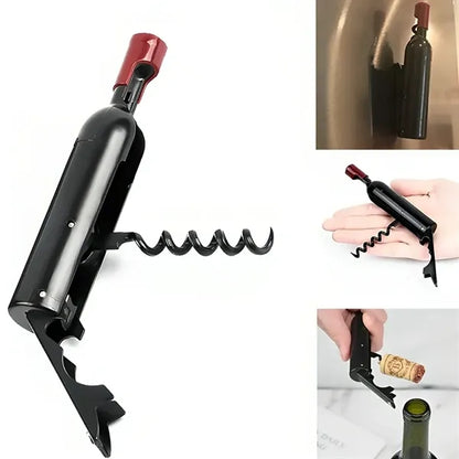 Magnetic Wine & Beer Bottle Opener Fridge Magnet Style