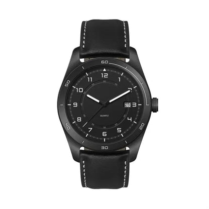 42MM, SS, BLACK CASE, 3-HAND MVT, DTE