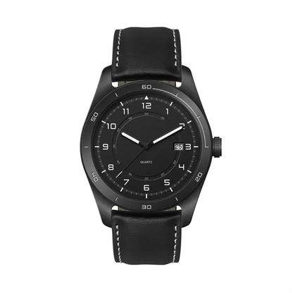 42MM, SS, BLACK CASE, 3-HAND MVT, DTE