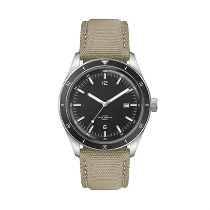 41MM, SS, SILVER CASE, BK BEZEL, 3-HAND MVT, DTE