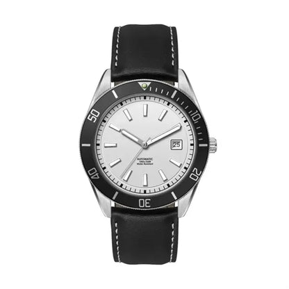 42MM, SS, SILVER CASE, BK BEZEL, "AUTOMATIC" MVT, DTE