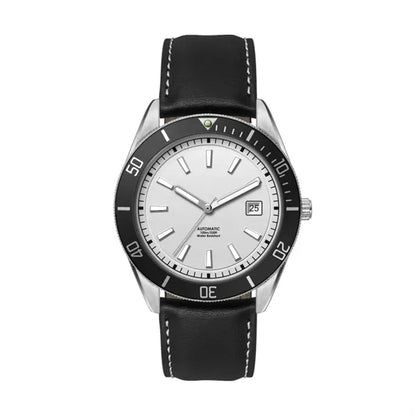 42MM, SS, SILVER CASE, BK BEZEL, "AUTOMATIC" MVT, DTE