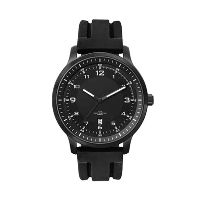 45MM, BLACK METAL CASE, 3-HAND MVT, DTE