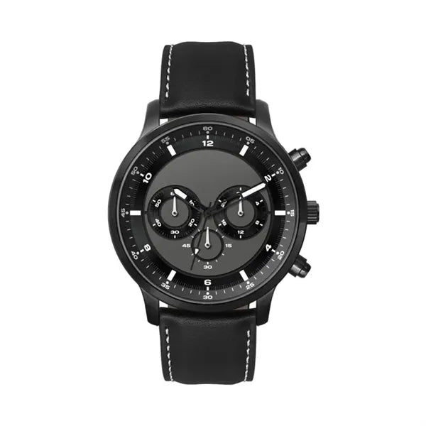 45MM, BLACK METAL CASE, CHRONO MVT