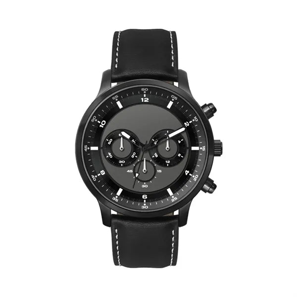 45MM, BLACK METAL CASE, CHRONO MVT