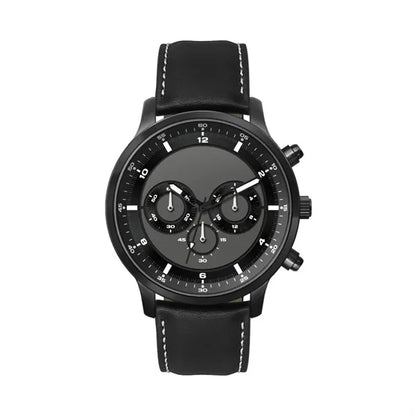45MM, BLACK METAL CASE, CHRONO MVT