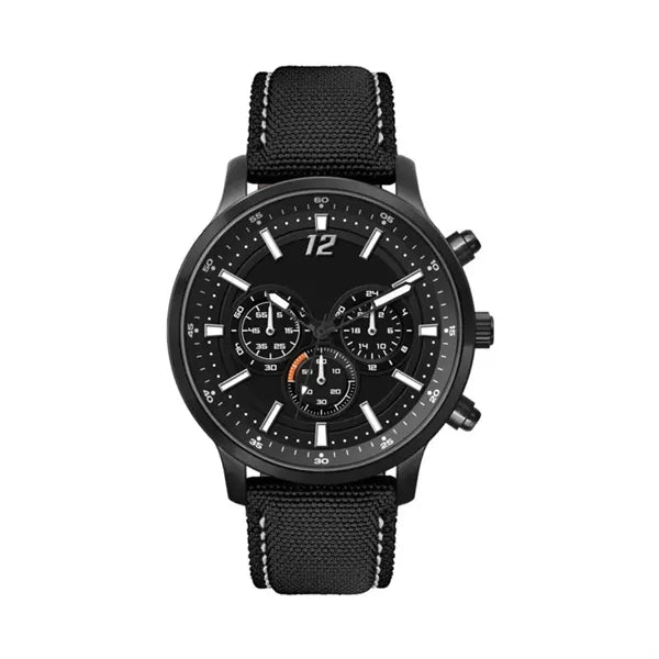 45MM, BLACK METAL CASE, CHRONO MVT