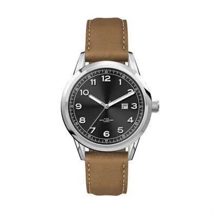 34MM SS, SILVER CASE, 3-HAND MVT, DTE