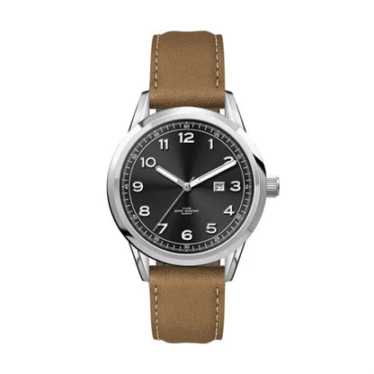 34MM SS, SILVER CASE, 3-HAND MVT, DTE