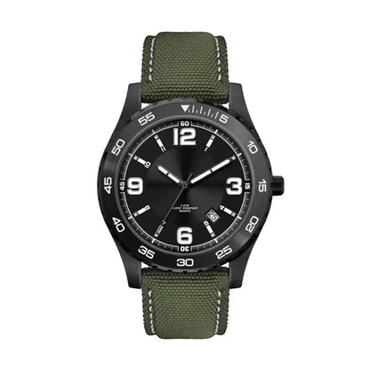 42MM, BLACK METAL CASE, 3-HAND MVT, DTE