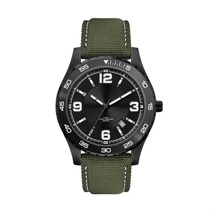 42MM, BLACK METAL CASE, 3-HAND MVT, DTE