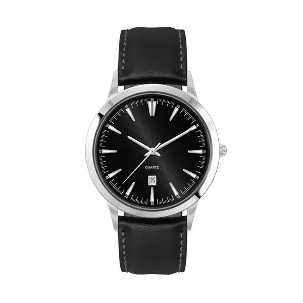 43MM SS SILVER CASE, 3-HAND MVT, DTE