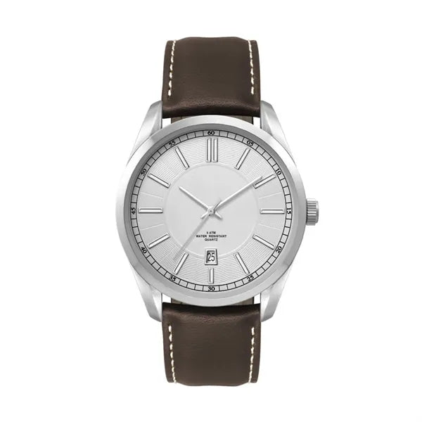 42MM, SILVER METAL CASE, 3-HAND MVT, DTE