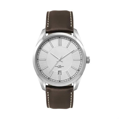 42MM, SILVER METAL CASE, 3-HAND MVT, DTE