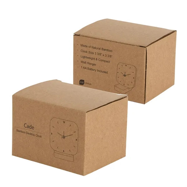 Cade Bamboo Desk Clock