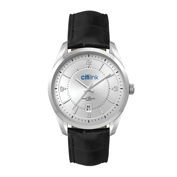 42MM METAL SILVER CASE, 3 HAND MVMT, SILVER DIAL, ...