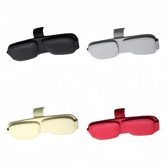 Magnetic Leather Sunglasses Holder