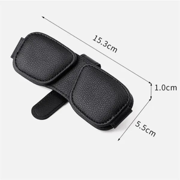 Magnetic Leather Sunglasses Holder