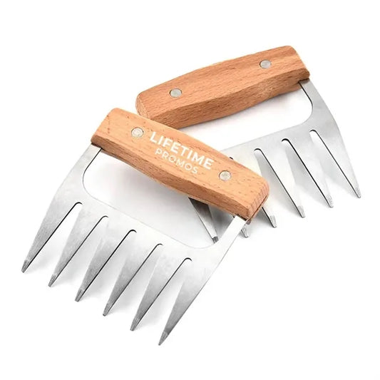 Wood Handle Meat Shredder Claws For BBQ