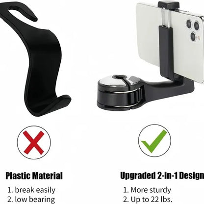 Car Headrest Hidden Hook