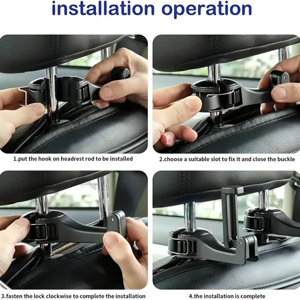 Car Headrest Hidden Hook