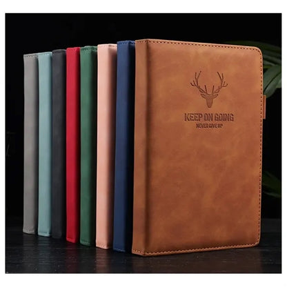 Deer Head Pattern PU Leather Cover Notebook