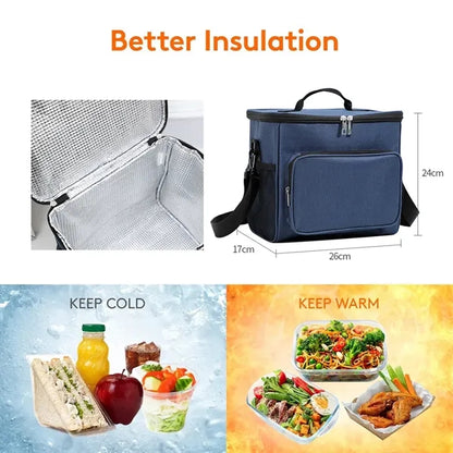 Insulated Lunch Bag 10L Soft Cooler Tote for Adults
