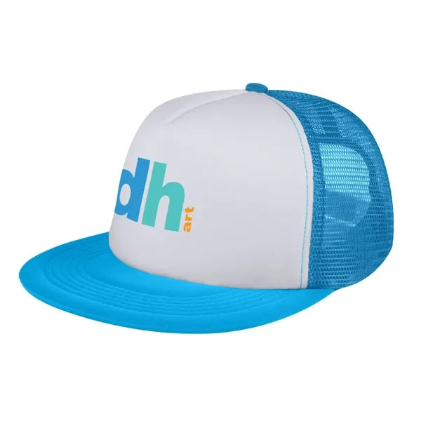FLAT BILL TRUCKER CAP